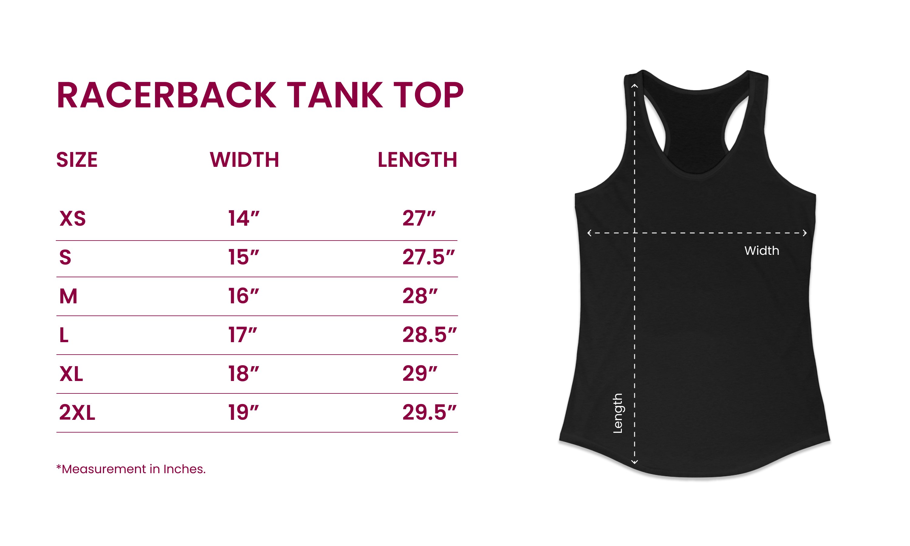 Size Chart for