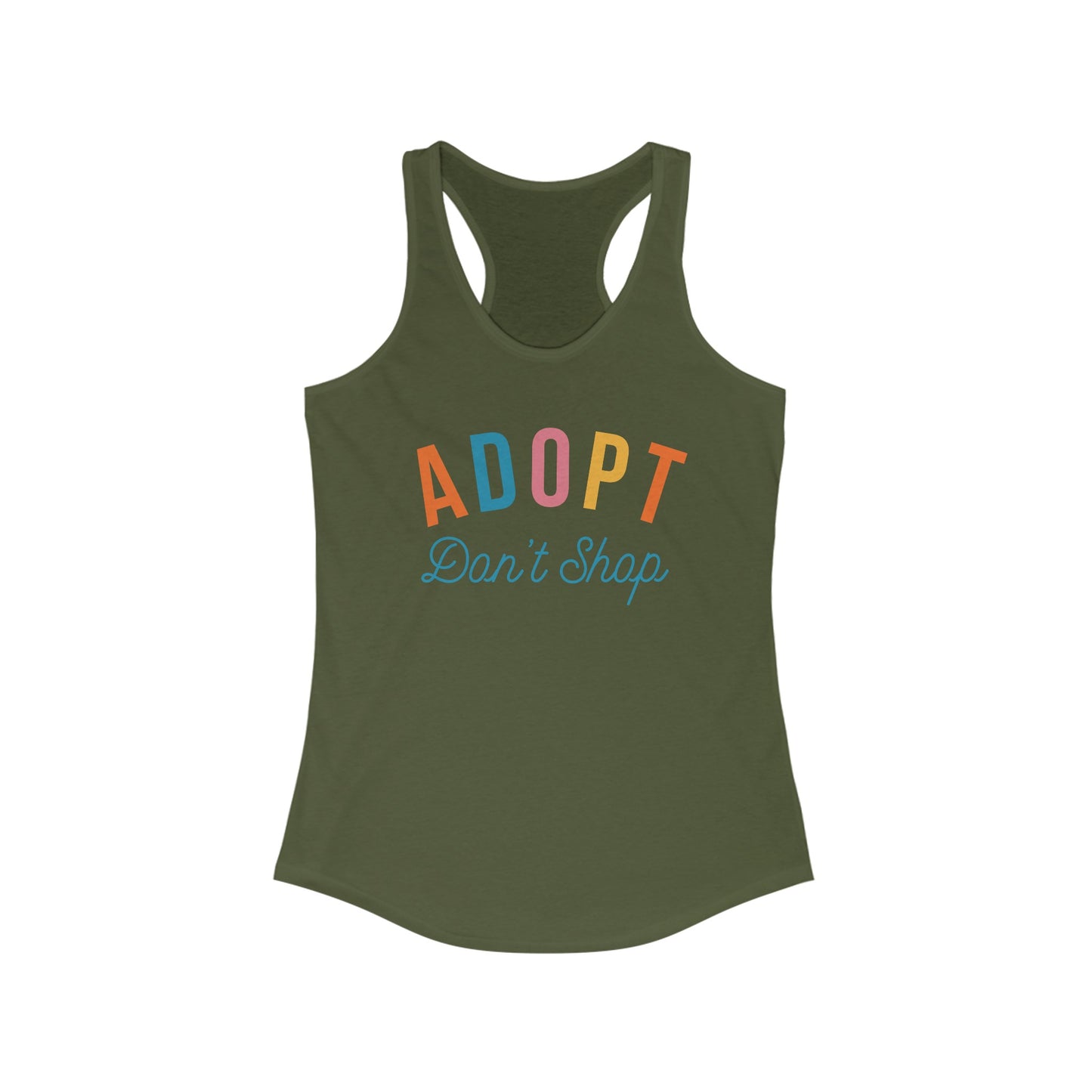 Adopt Don't Shop Women's Racerback Tank