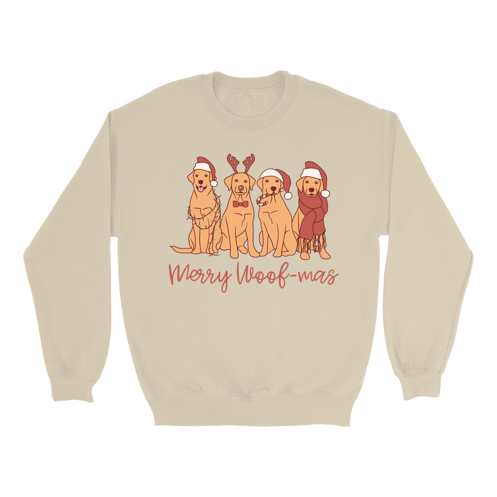 Merry Woofmas Christmas Dog Sweatshirt