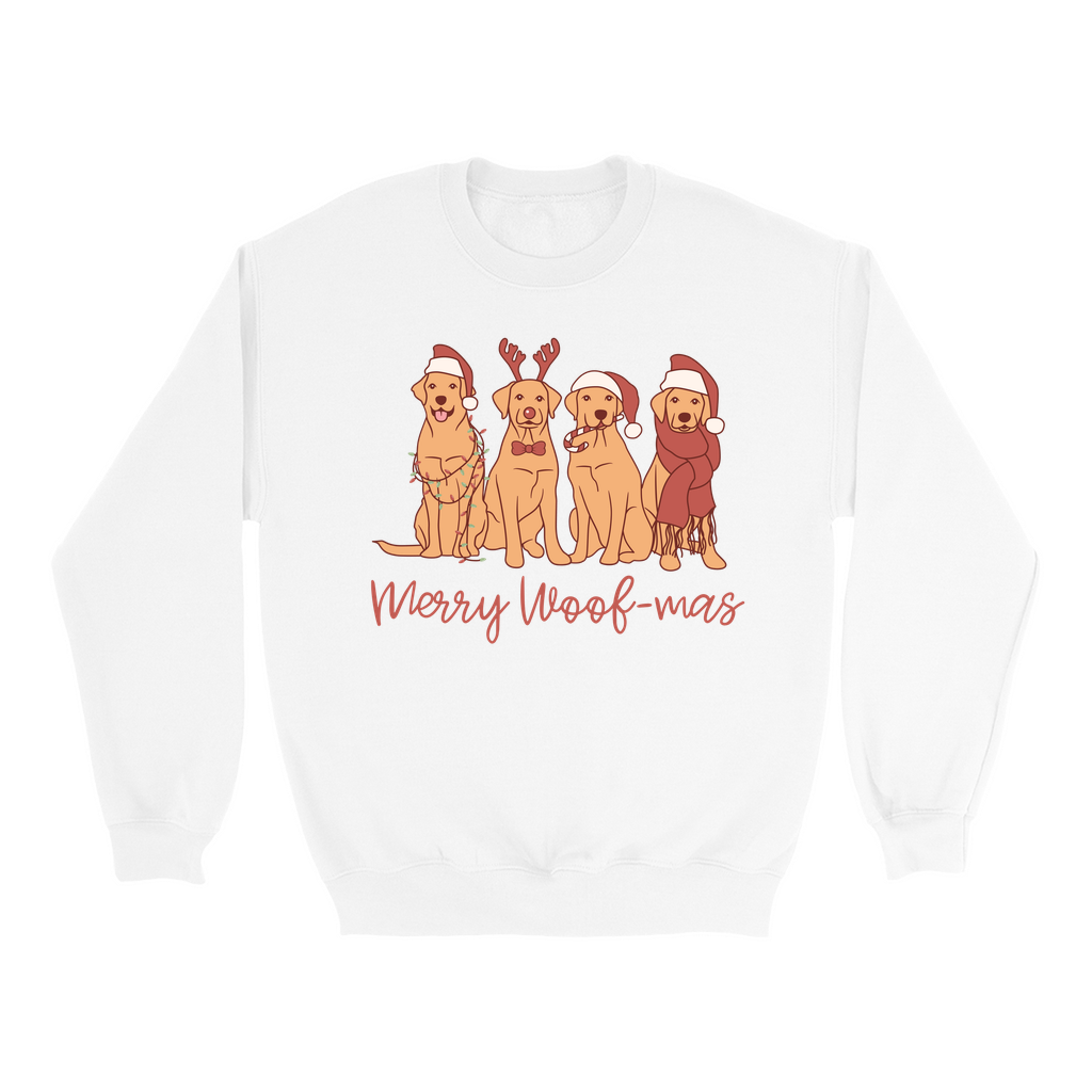 Merry Woofmas Christmas Dog Sweatshirt