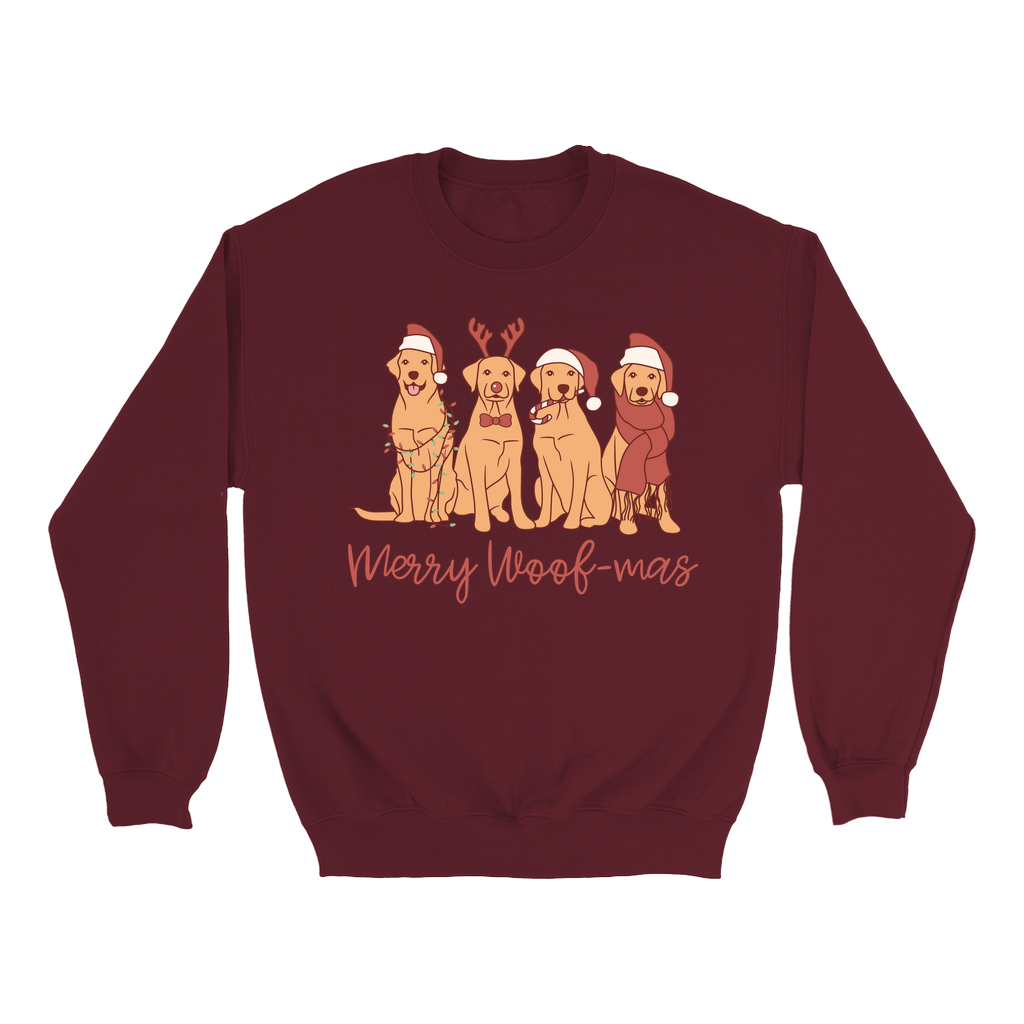 Merry Woofmas Christmas Dog Sweatshirt