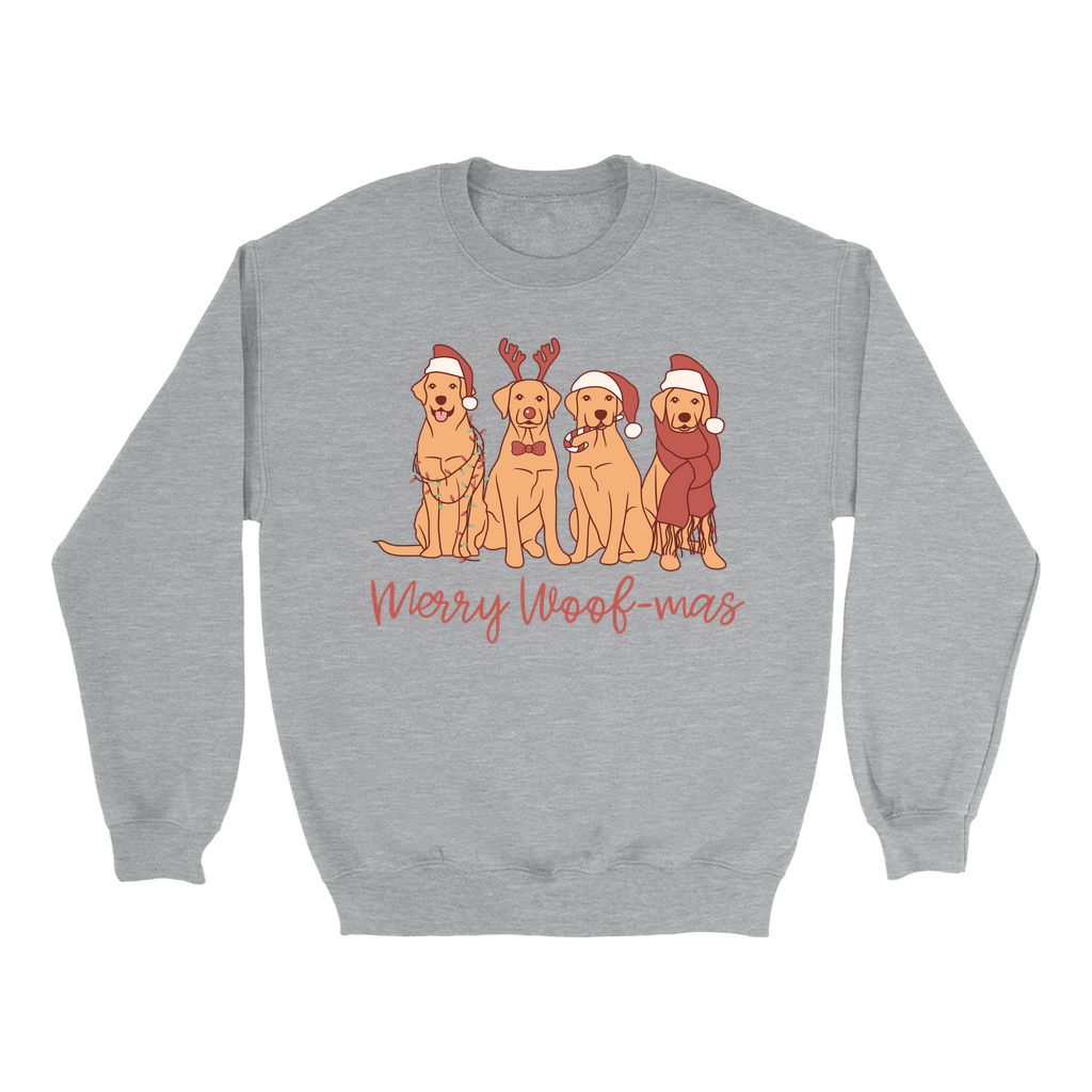 Merry Woofmas Christmas Dog Sweatshirt