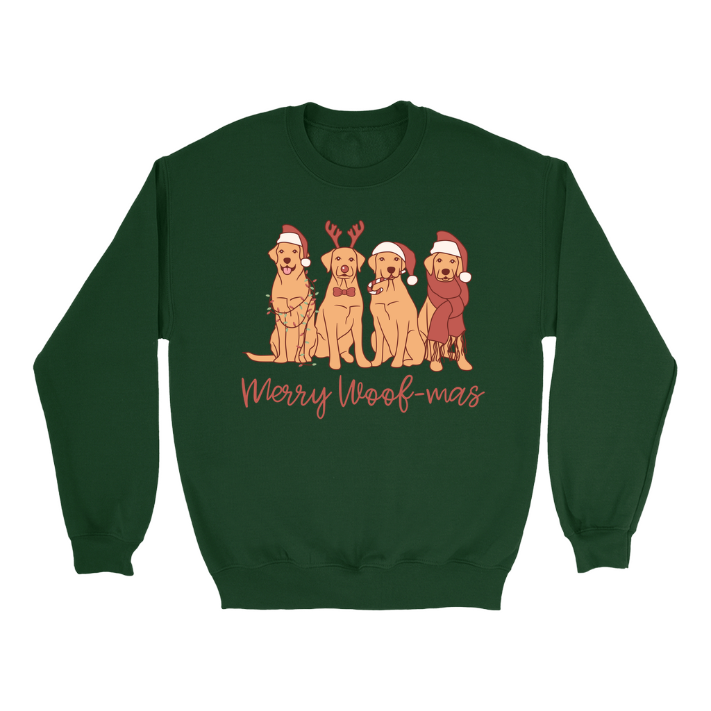 Merry Woofmas Christmas Dog Sweatshirt