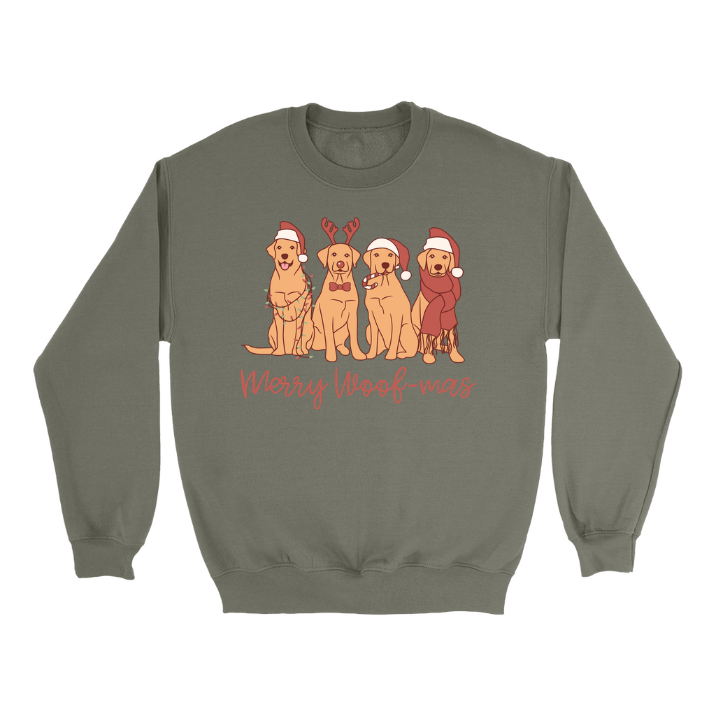 Merry Woofmas Christmas Dog Sweatshirt