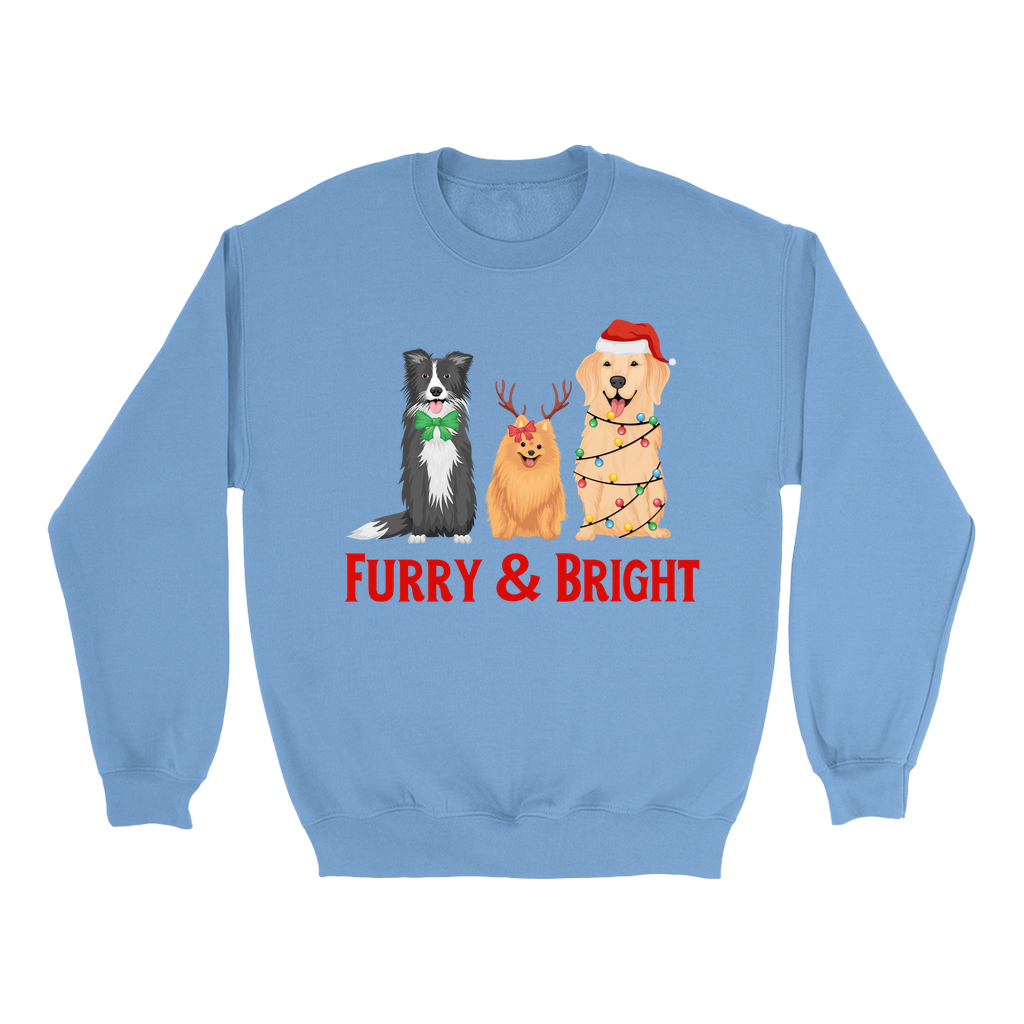 Furry & Bright Cute Christmas Dog Sweatshirt