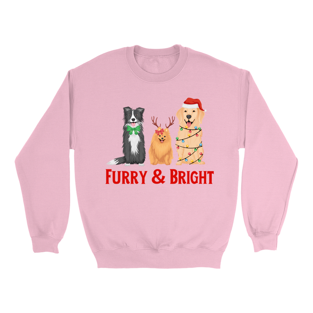 Furry & Bright Cute Christmas Dog Sweatshirt