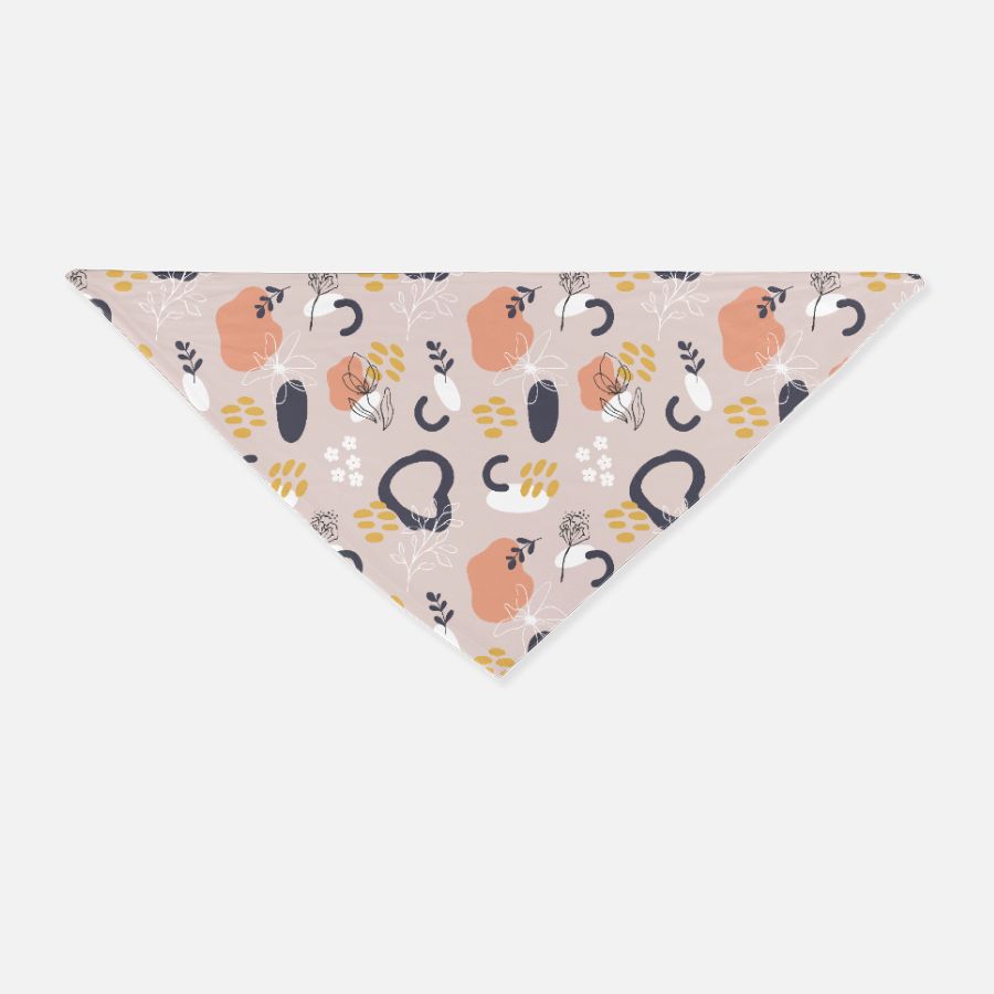 Abstract Floral and Trees Dog bandana