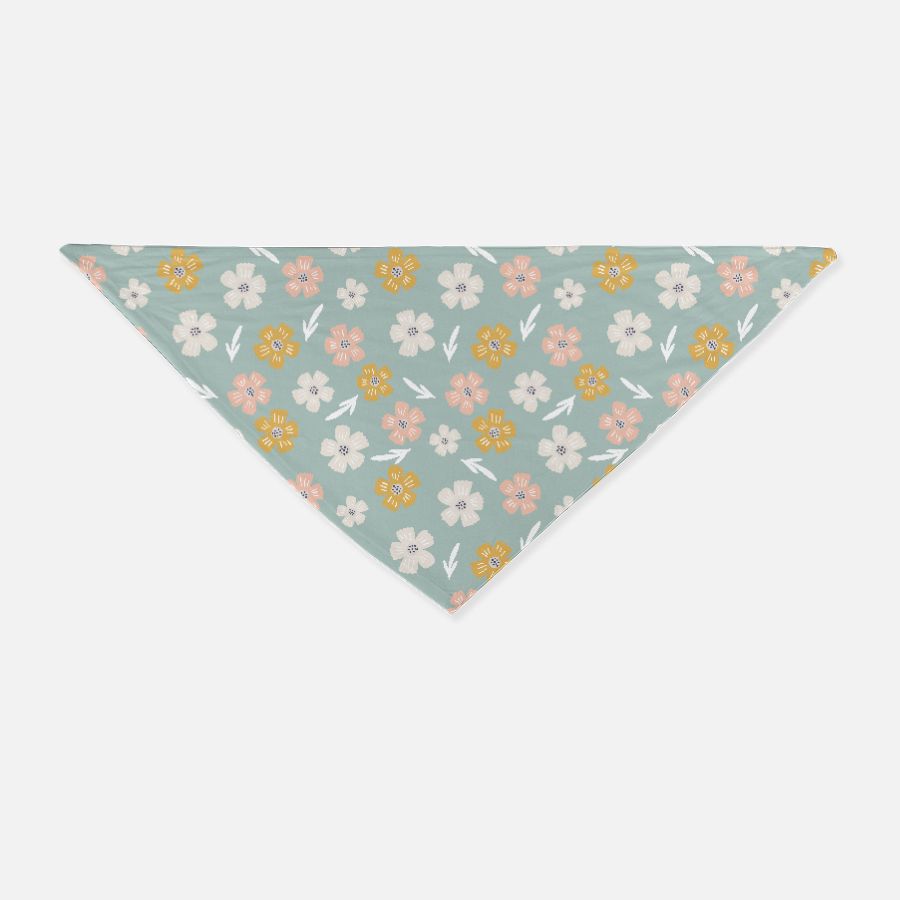 Boho style floral Dog bandana