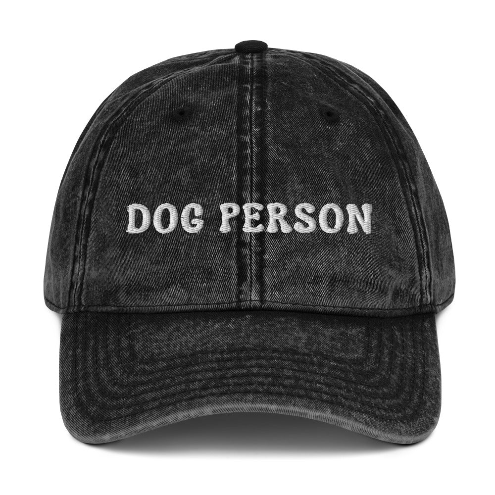 Dog Person Vintage Cotton Twill Hat