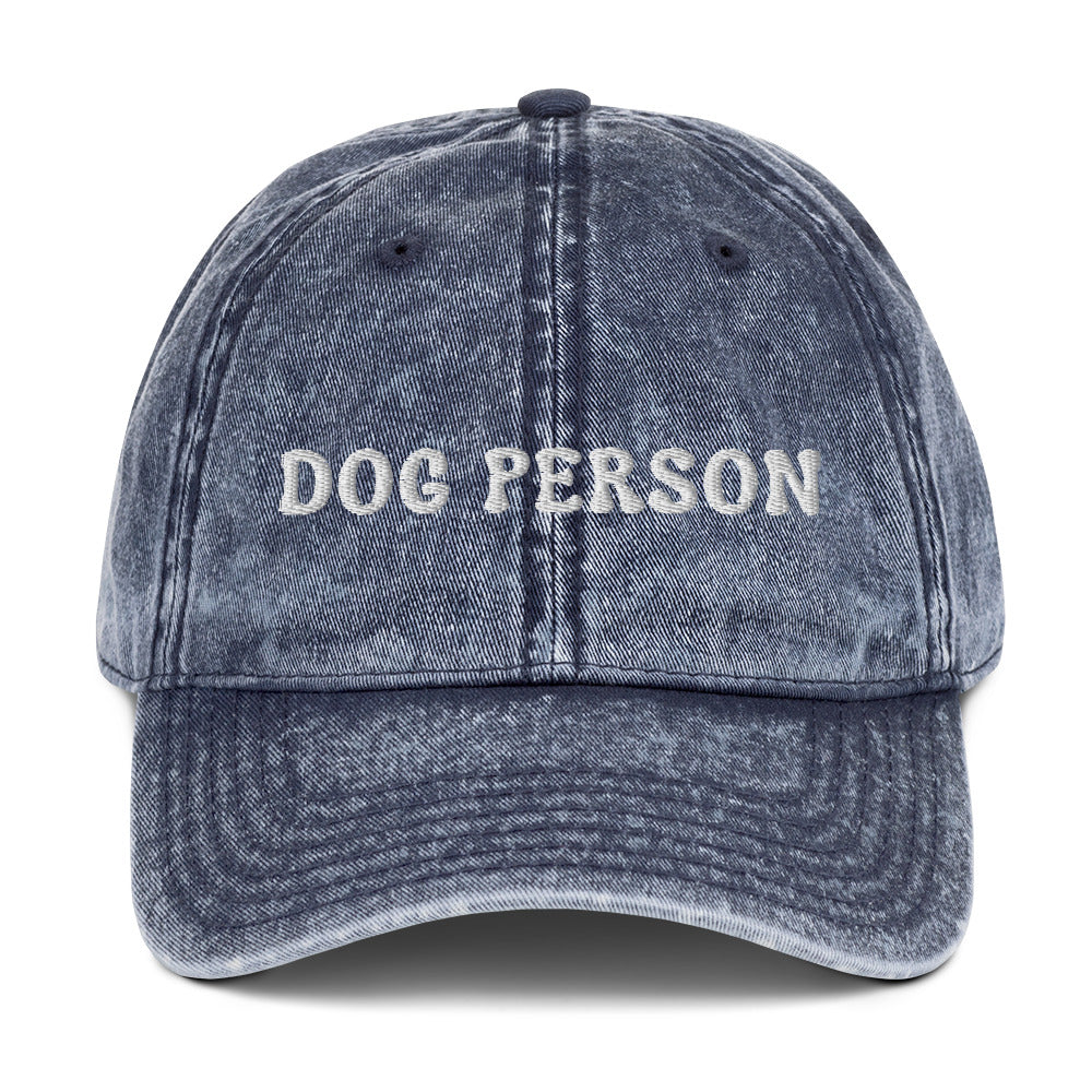Dog Person Vintage Cotton Twill Hat