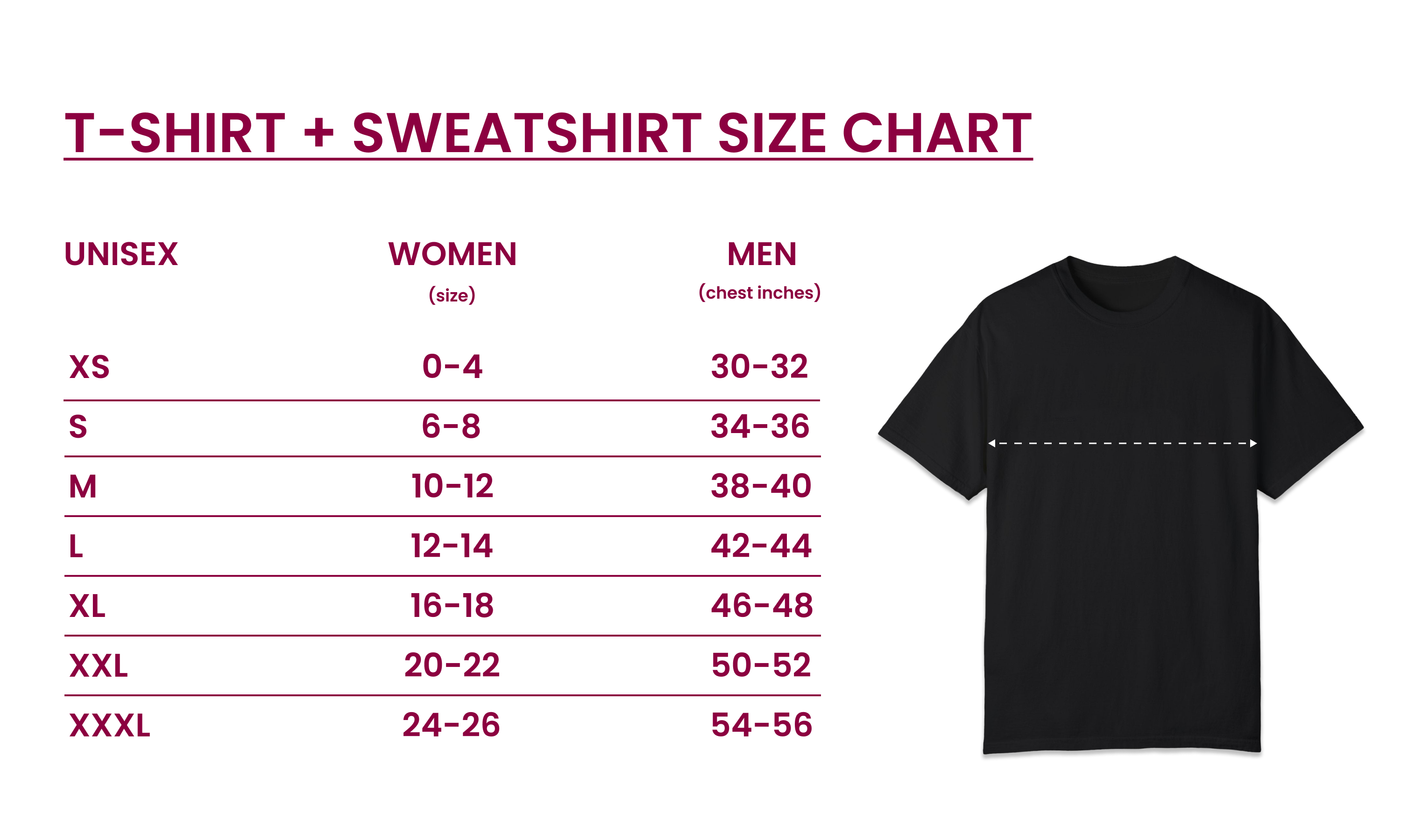 Size Chart for 