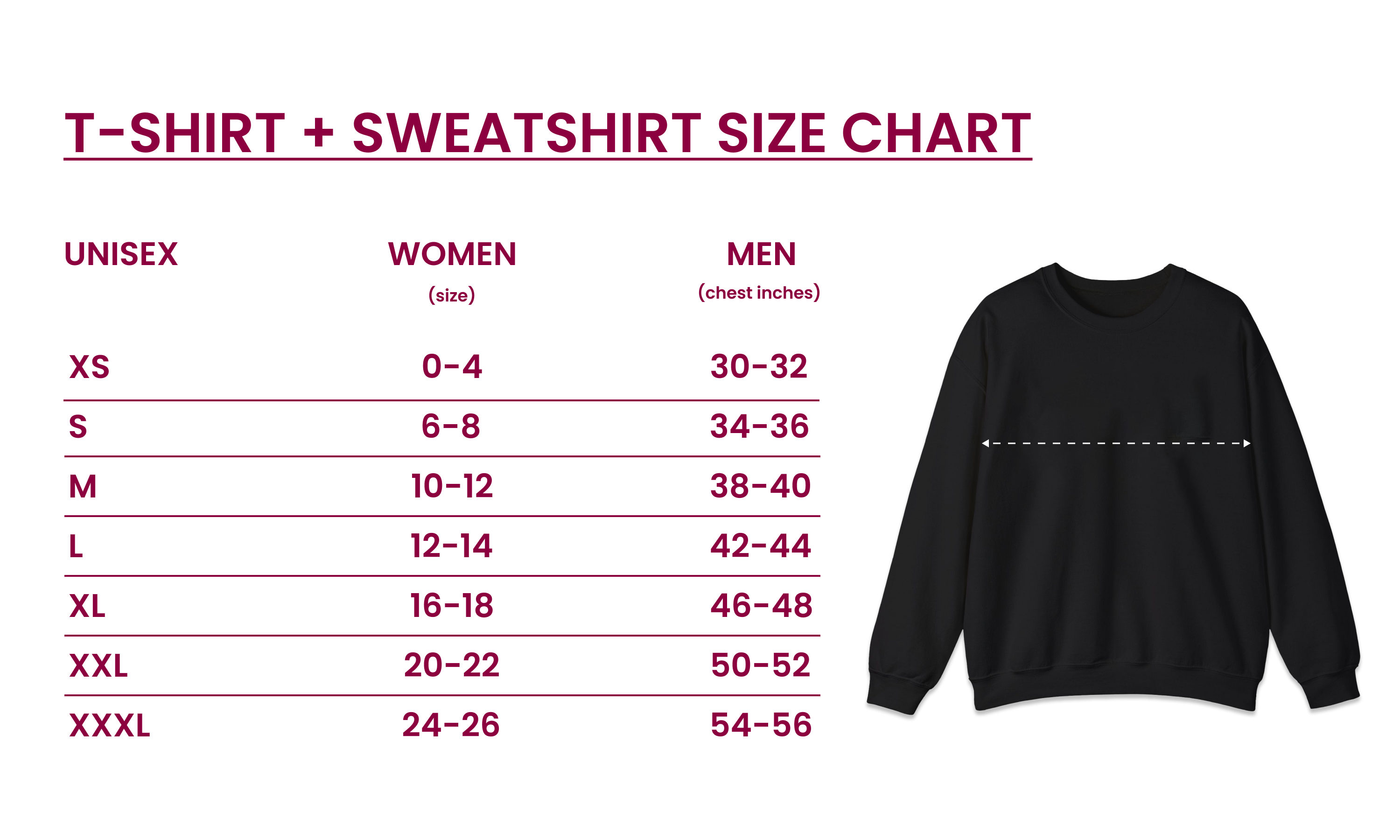 Size Chart for 