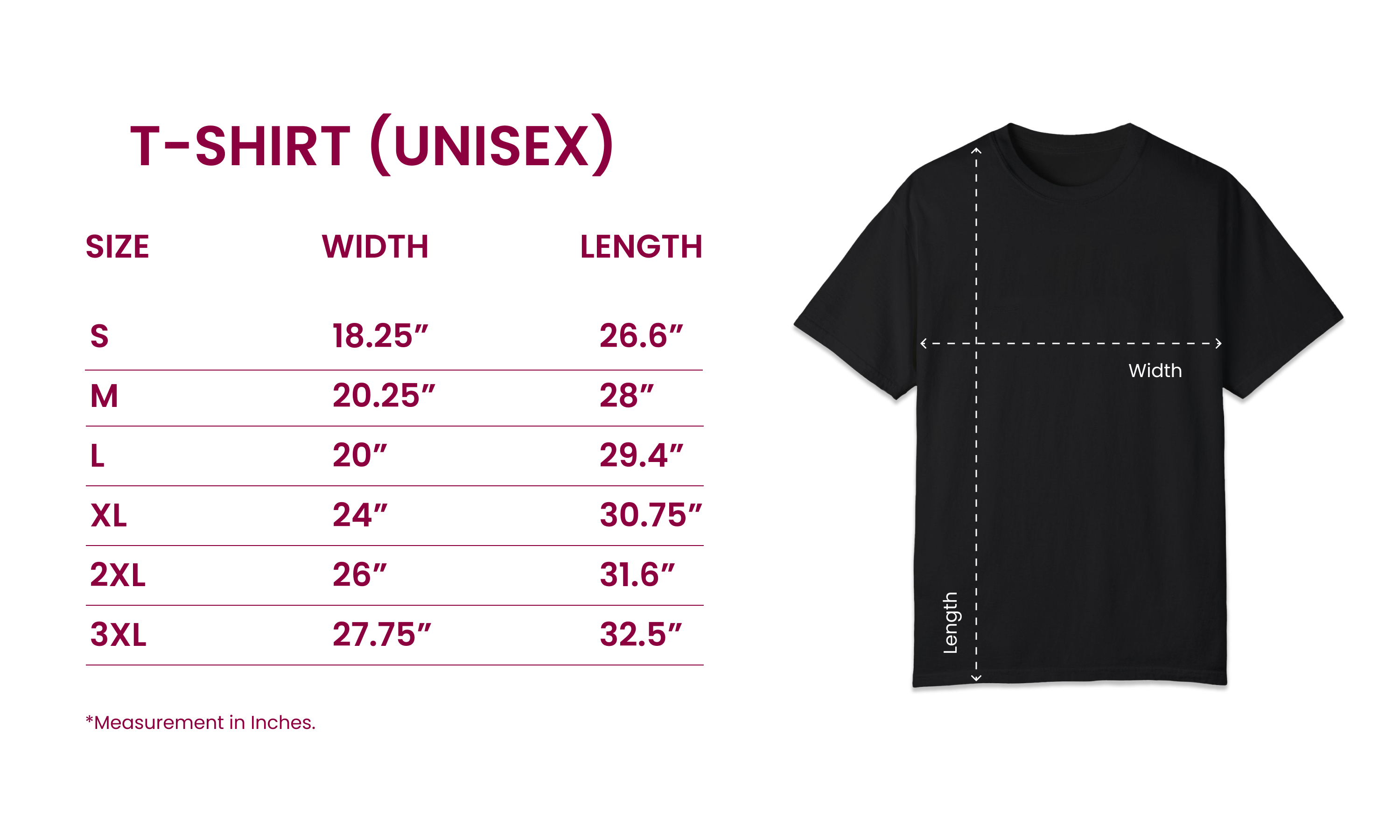 Size Chart for 