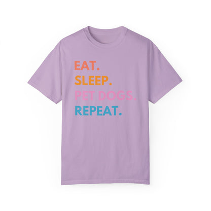 Eat Sleep Pet Dogs Repeat funny dog lover shirt