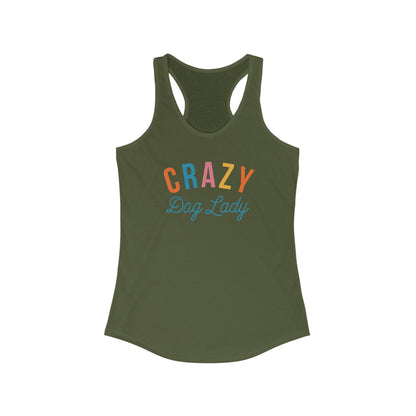 Crazy Dog Lady Women's Racerback Tank