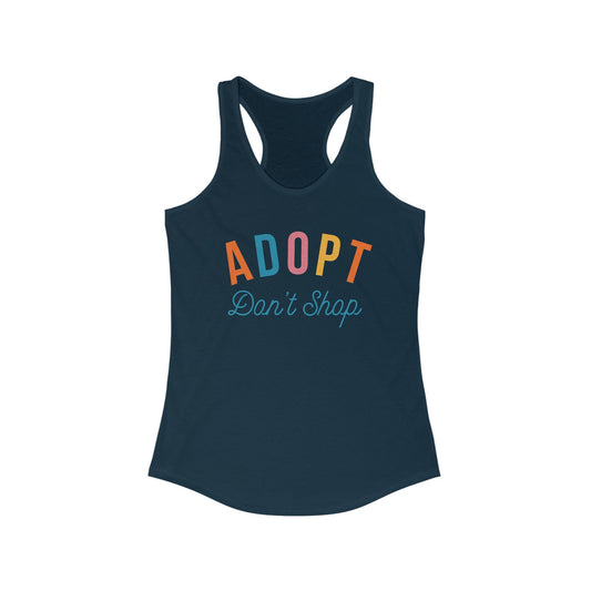 Adopt Don't Shop Women's Racerback Tank