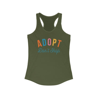 Adopt Don't Shop Women's Racerback Tank