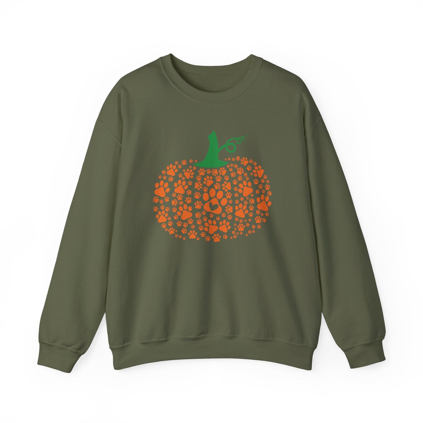 Pumpkin Paw print Sweatshirt