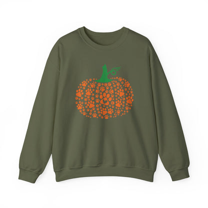 Pumpkin Paw print Sweatshirt