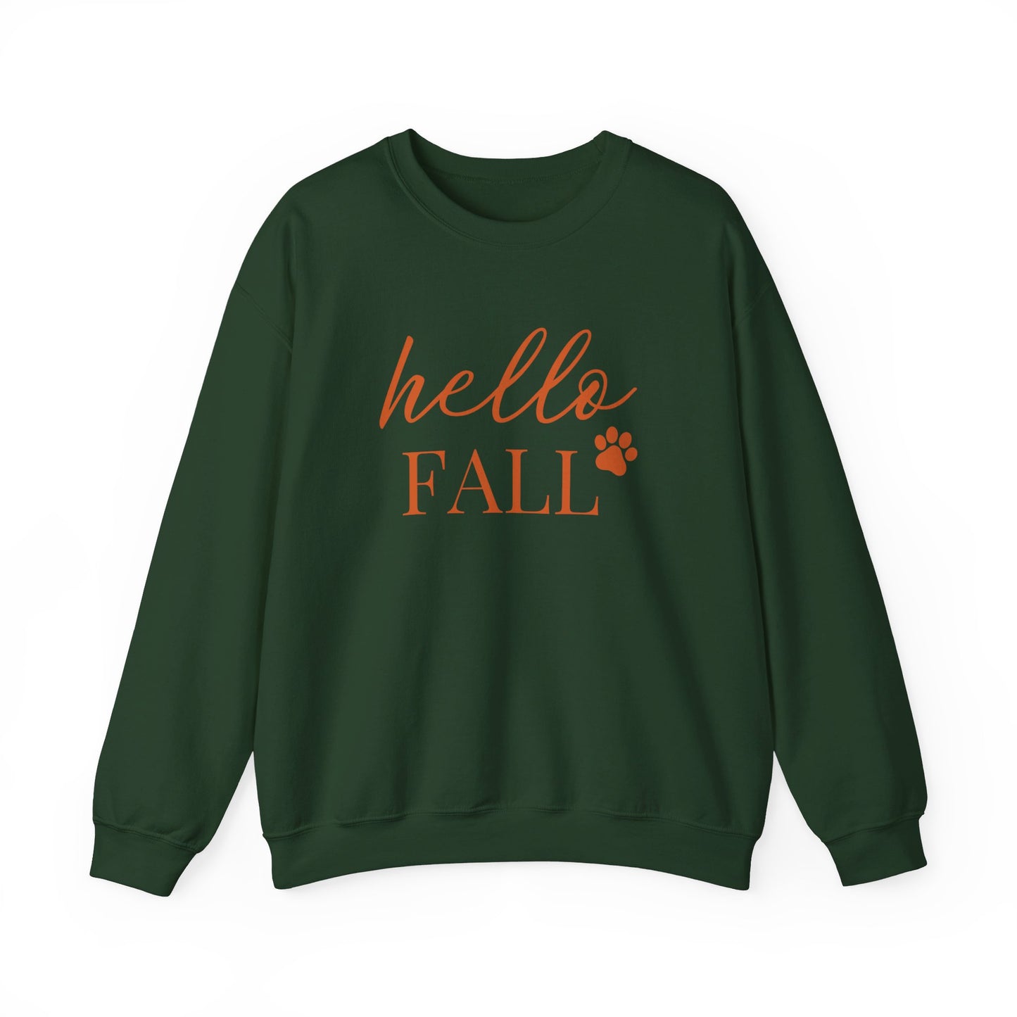 Hello Fall Paw (orange) Sweatshirt