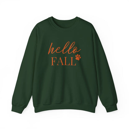 Hello Fall Paw (orange) Sweatshirt