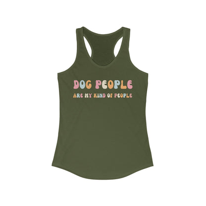 Dog People are my kind of people Women's Racerback Tank