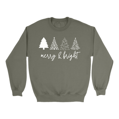 Christmas Tree Merry & Bright Sweatshirt