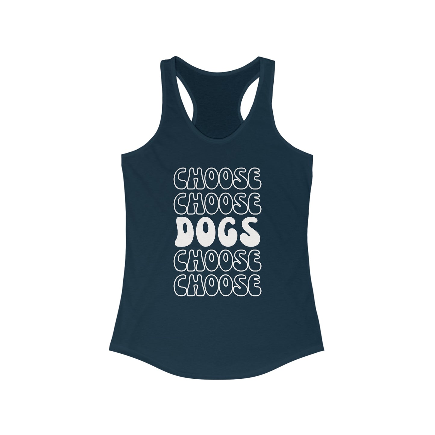 Choose Dogs Row Women's Racerback Tank