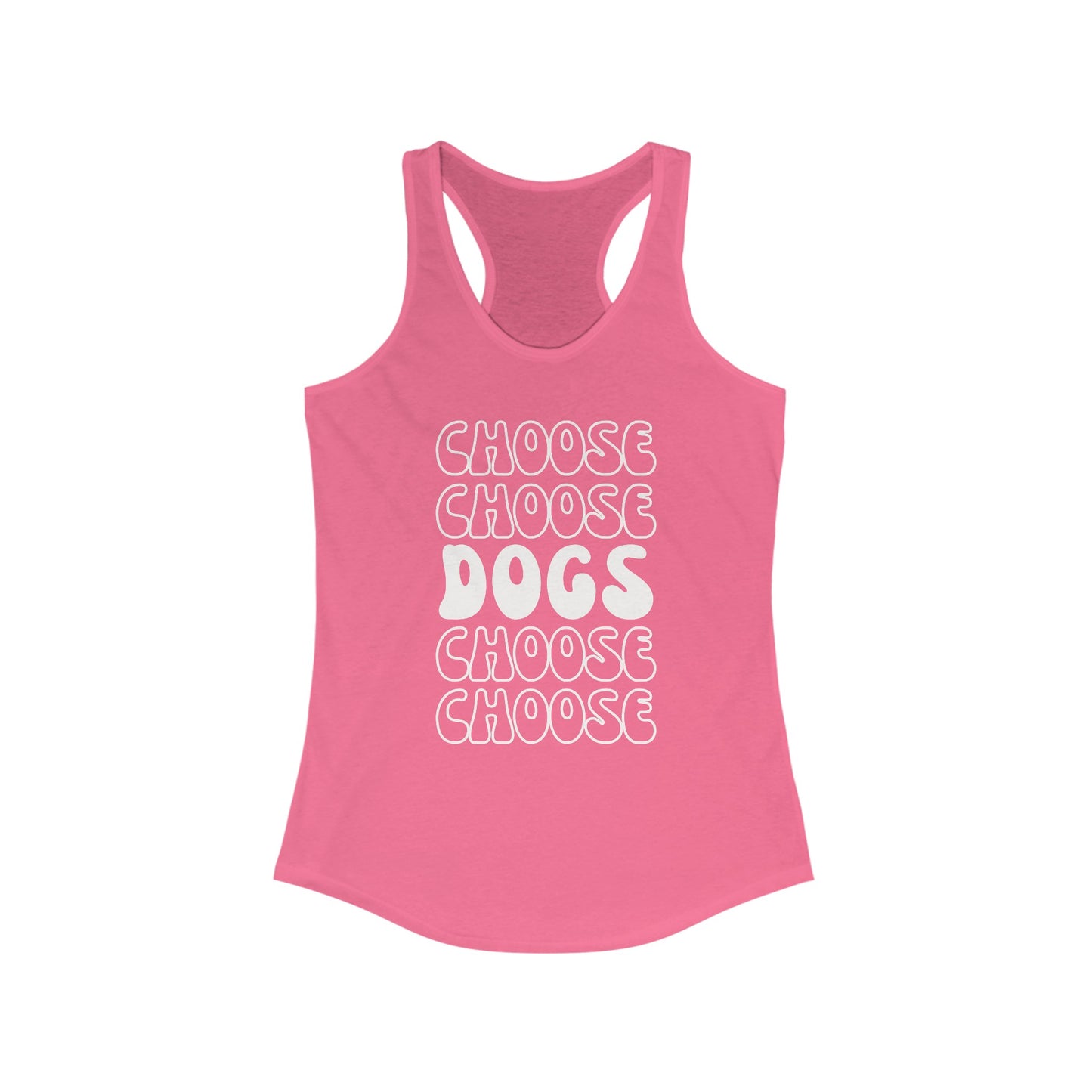 Choose Dogs Row Women's Racerback Tank