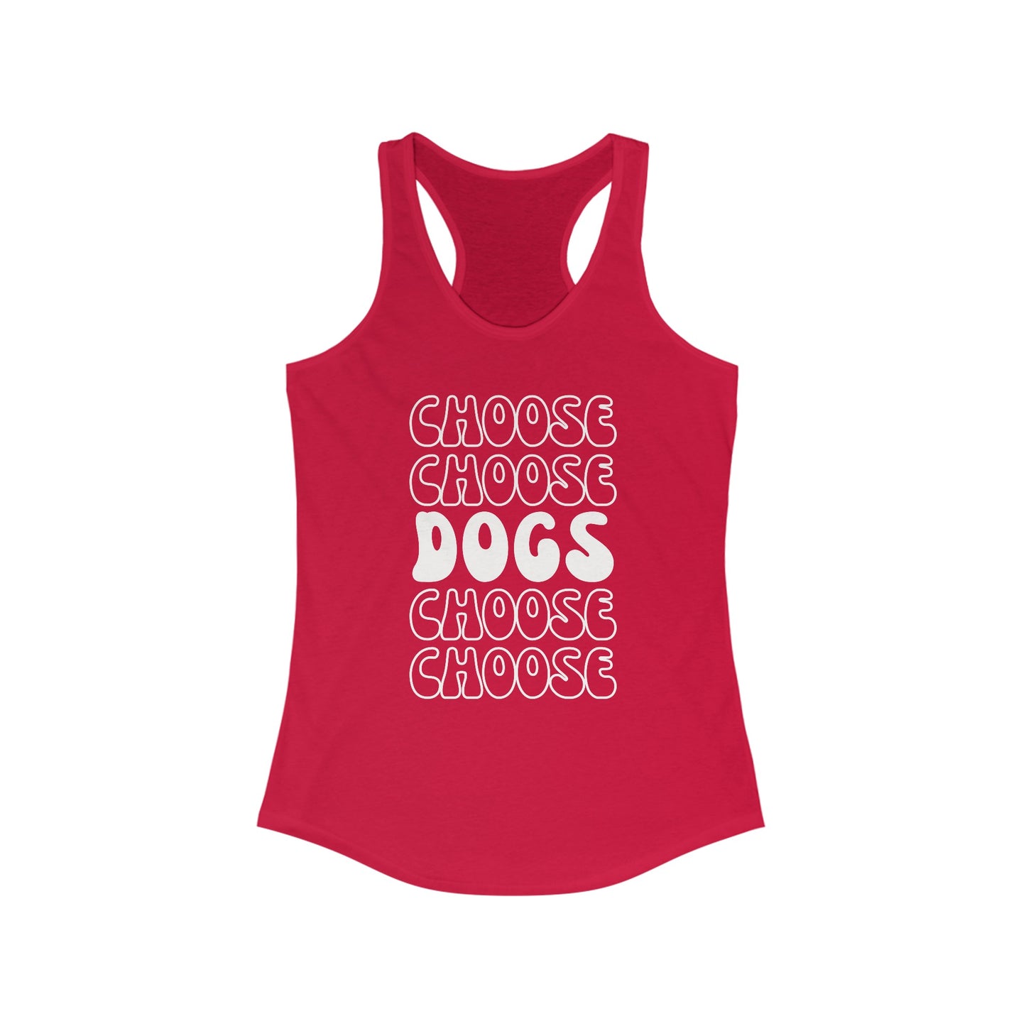 Choose Dogs Row Women's Racerback Tank