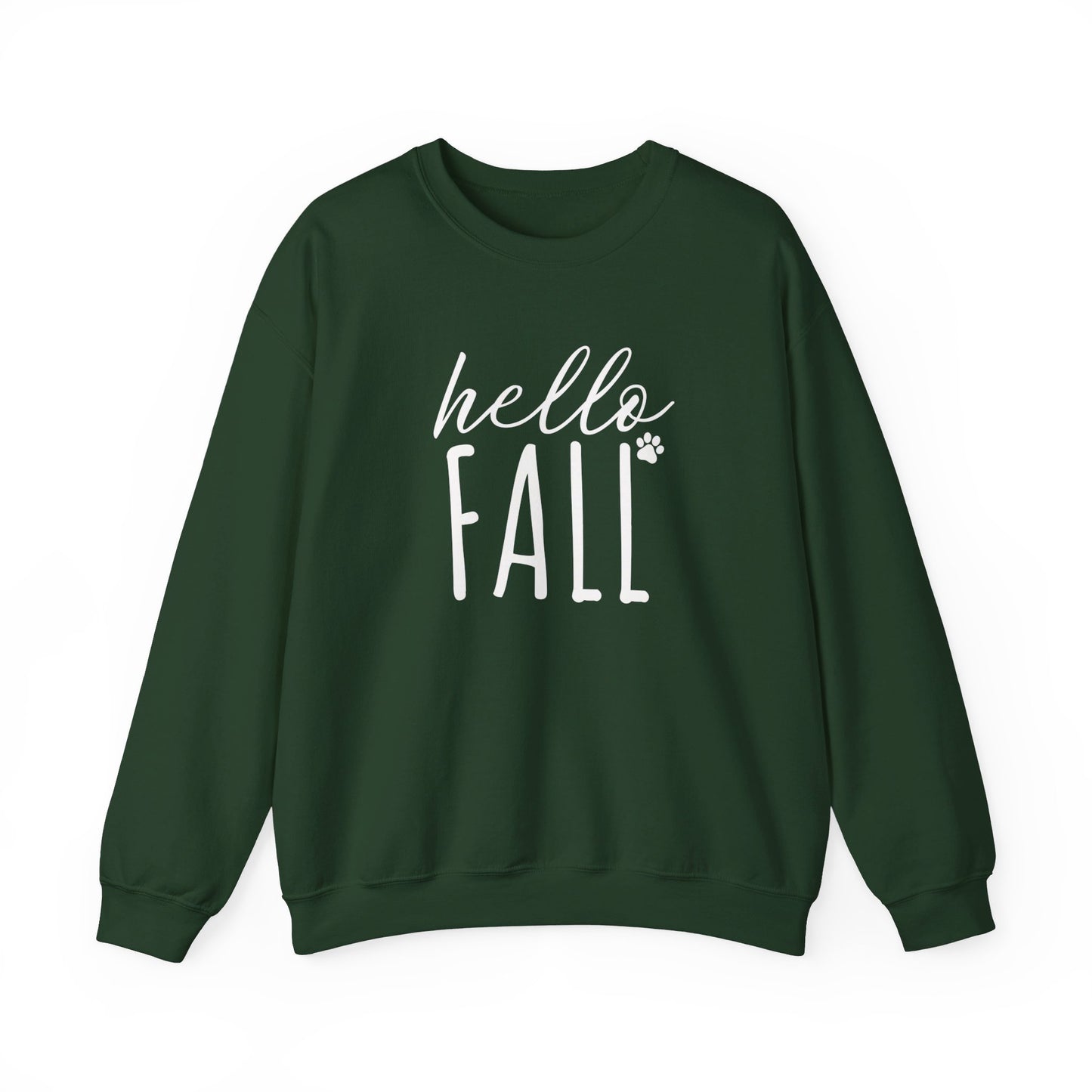 Hello Fall Paw (white) Sweatshirt