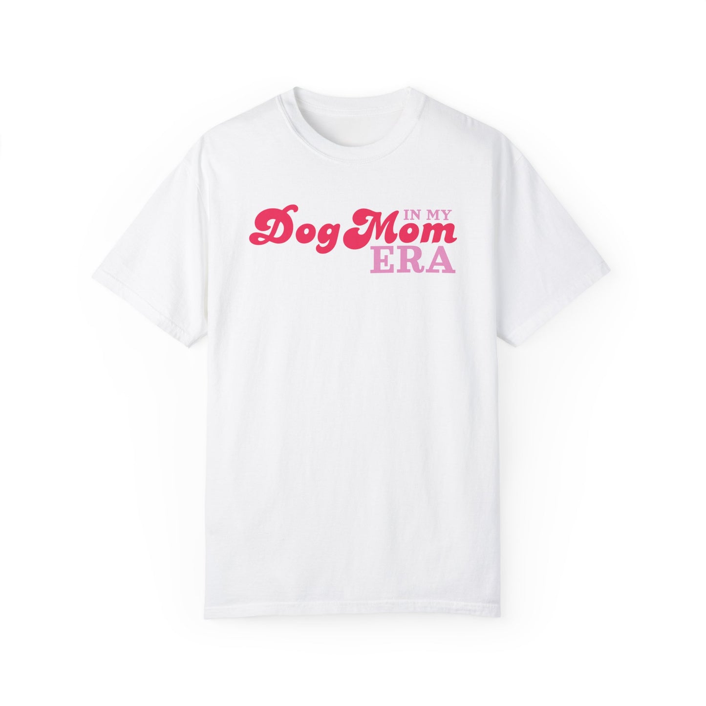 In my Dog Mom Era T-shirt in red