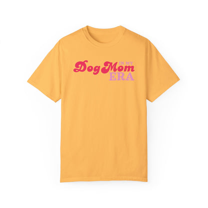 In my Dog Mom Era T-shirt in red