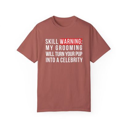 My Grooming will turn your pup into a celebrity funny dog groomer tshirt