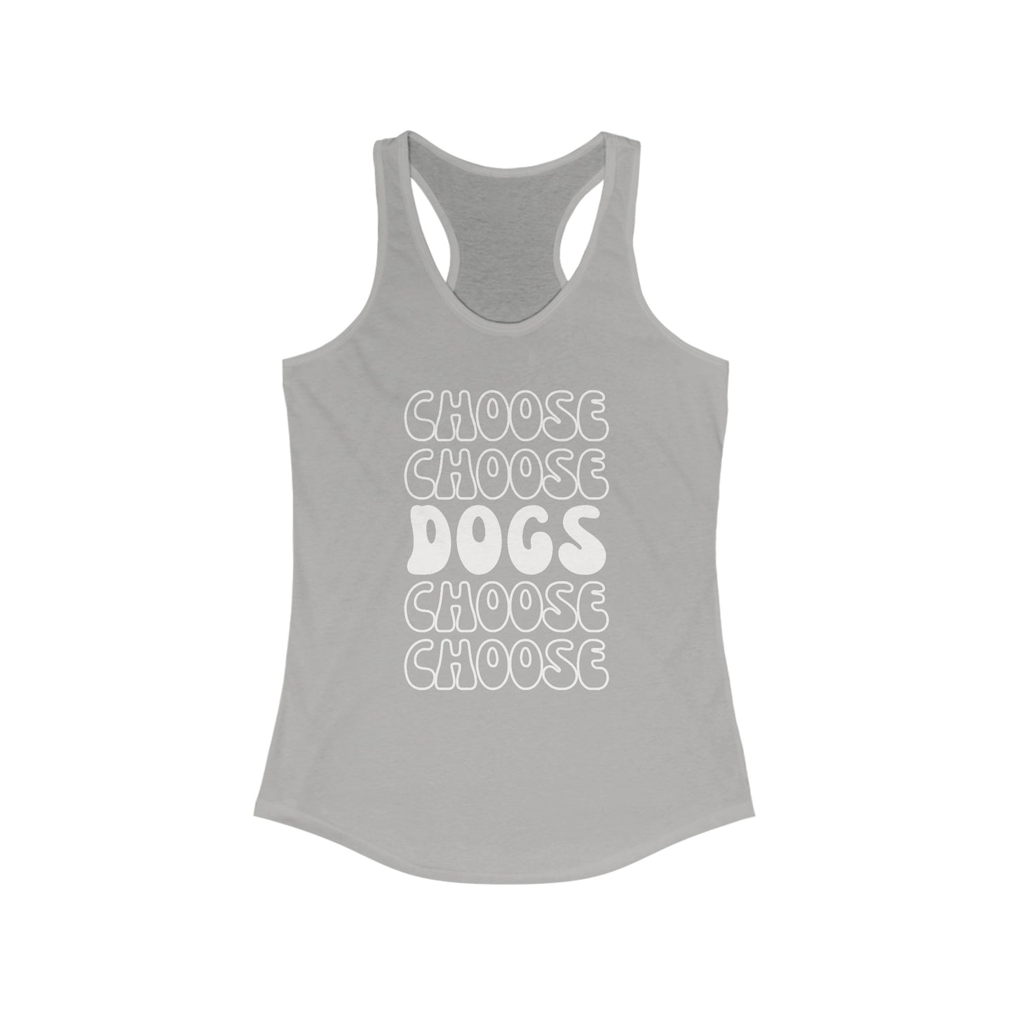 Choose Dogs Row Women's Racerback Tank