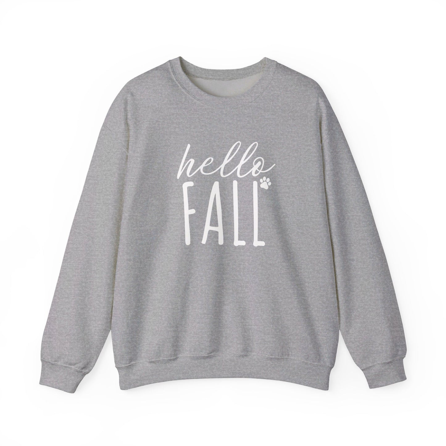 Hello Fall Paw (white) Sweatshirt