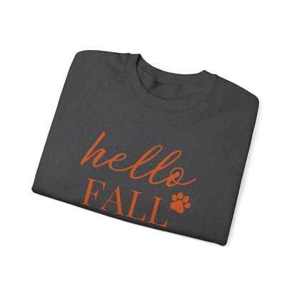 Hello Fall Paw (orange) Sweatshirt