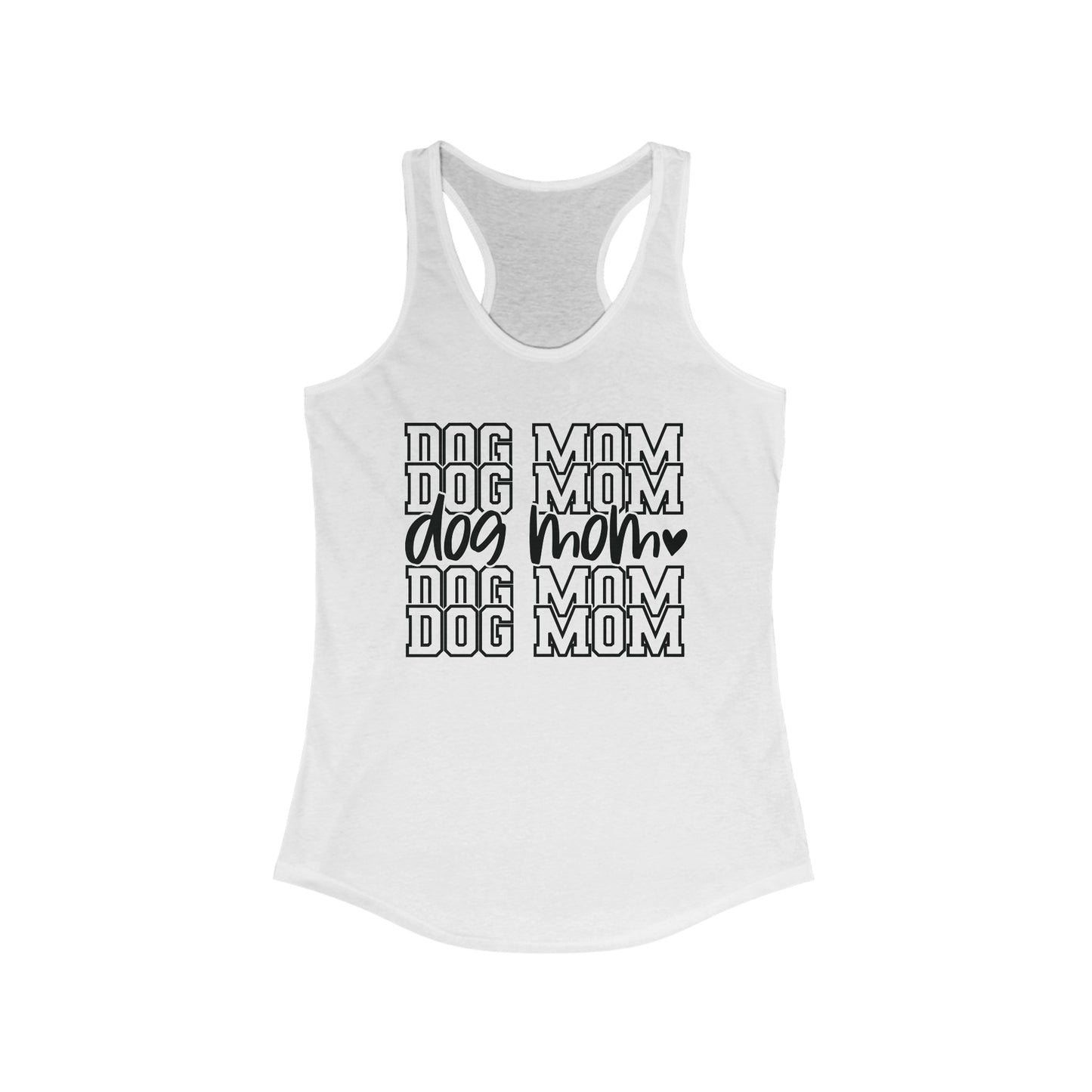 Dog Mom Row Women's Racerback Tank