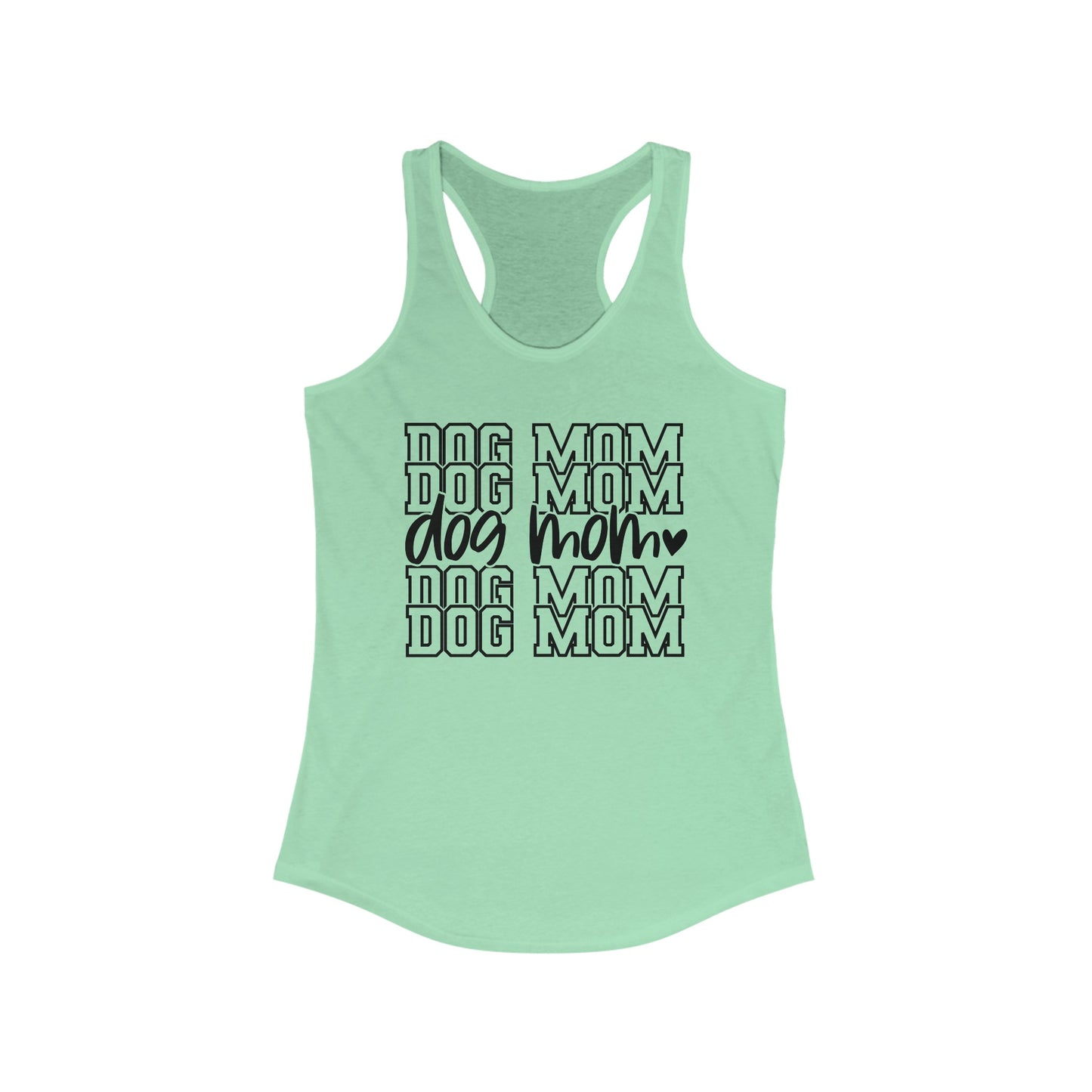 Dog Mom Row Women's Racerback Tank