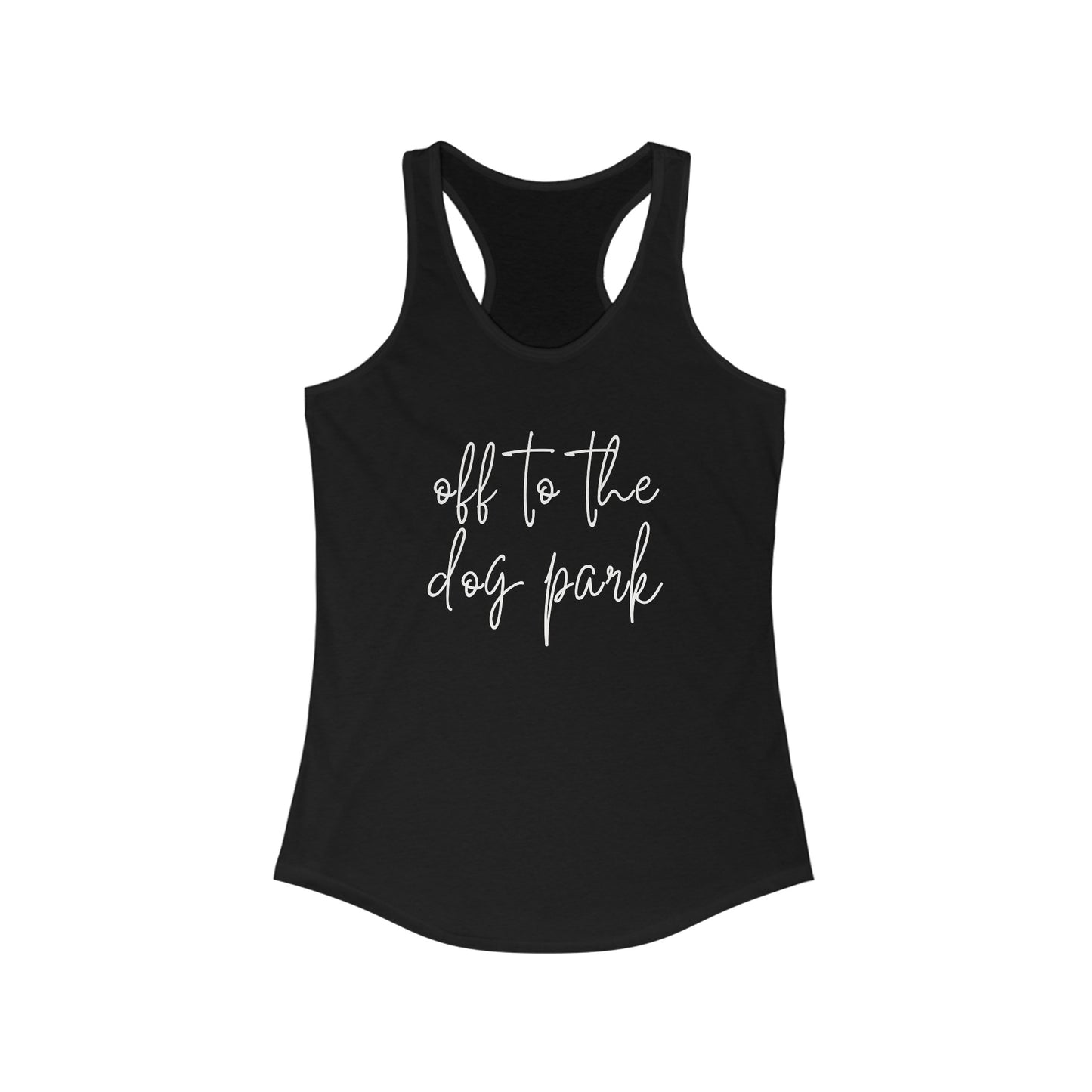 Off to the Dog Park Women's Racerback Tank