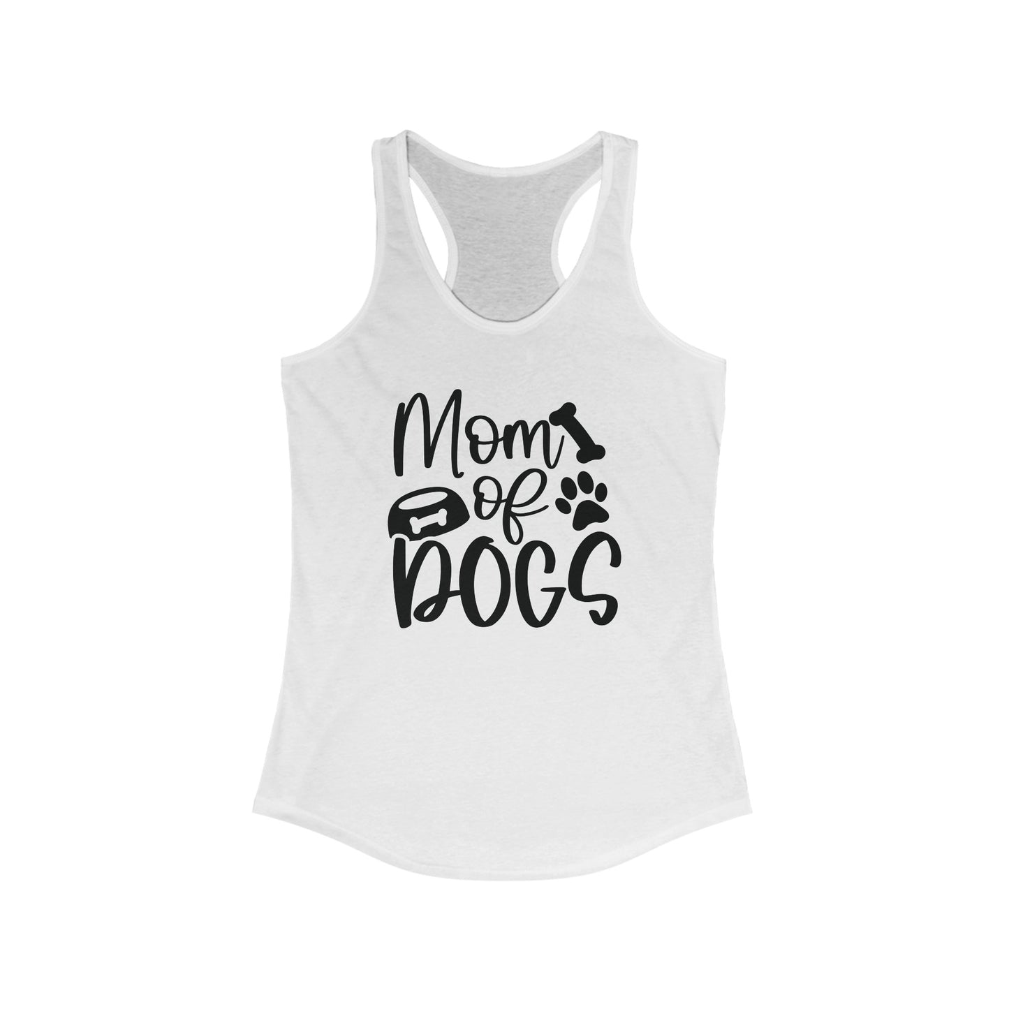 Mom of dogs Women's Racerback Tank