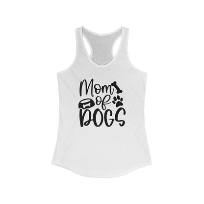 Mom of dogs Women's Racerback Tank