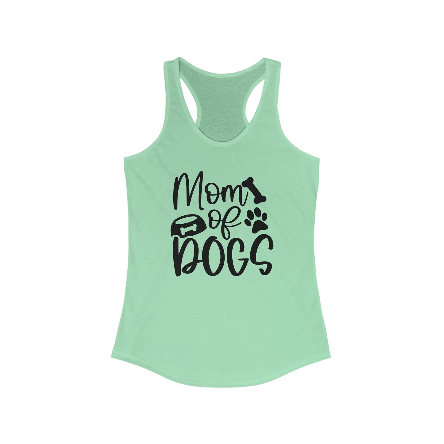 Mom of dogs Women's Racerback Tank