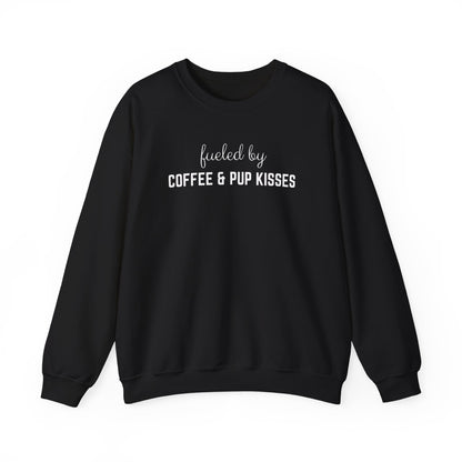 Fueled by Coffee & pup kisses Dog Mom Sweatshirt