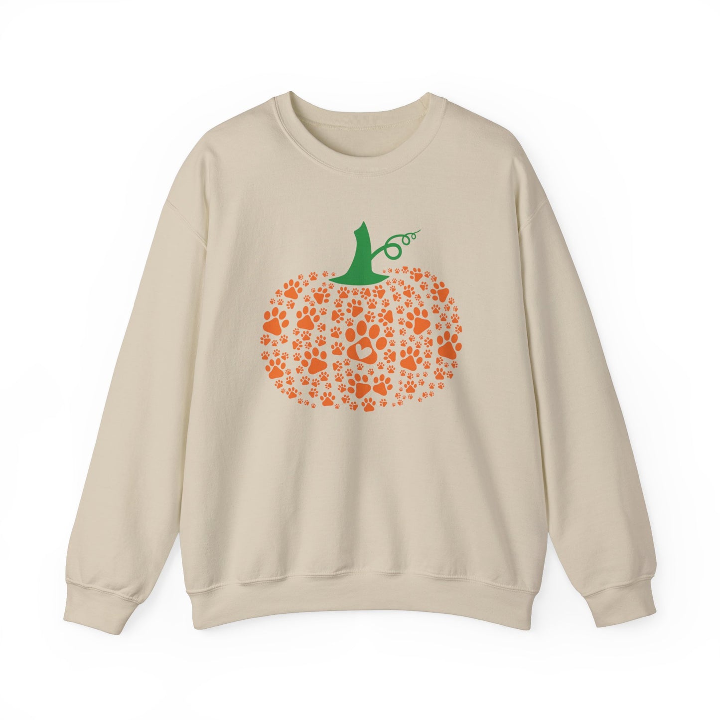 Pumpkin Paw print Sweatshirt