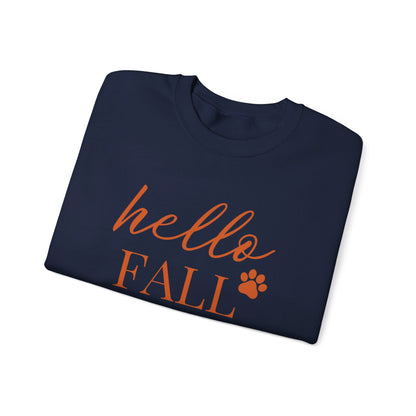 Hello Fall Paw (orange) Sweatshirt