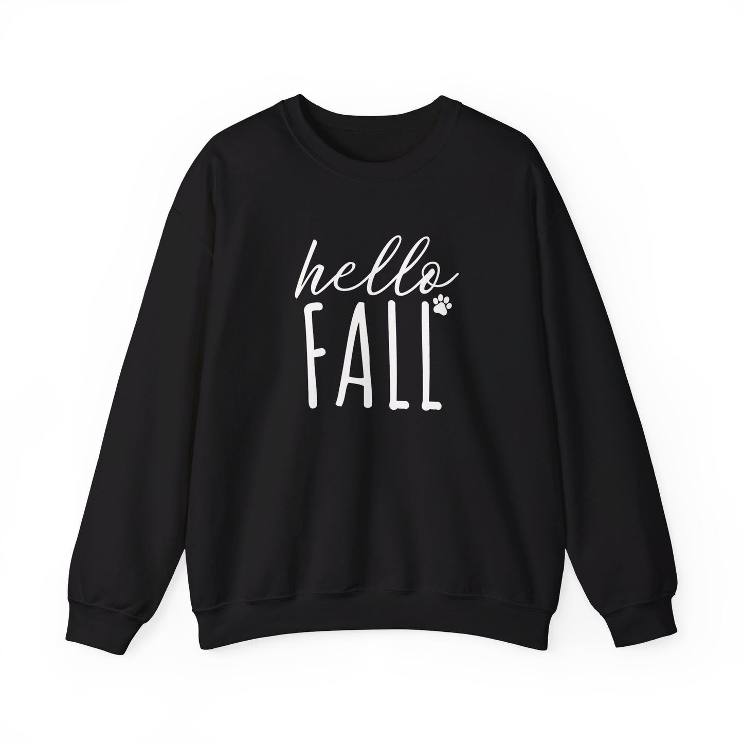 Hello Fall Paw (white) Sweatshirt