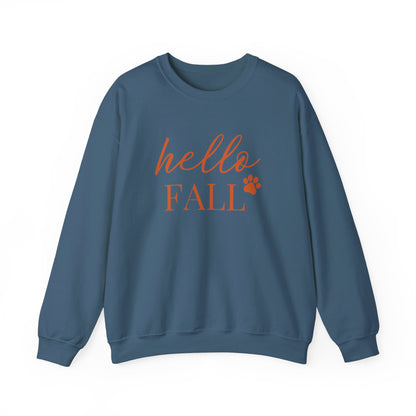 Hello Fall Paw (orange) Sweatshirt