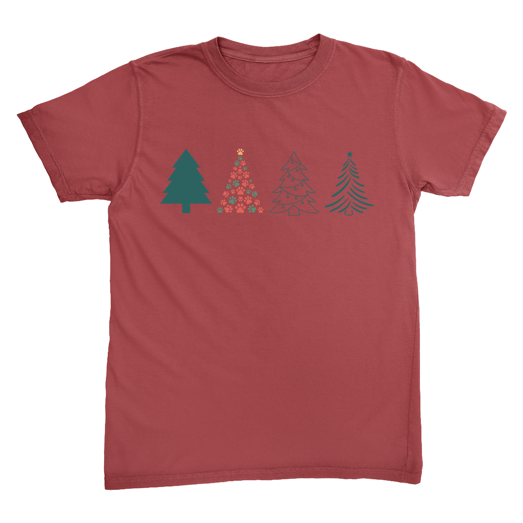 Christmas Tree Dog Mom Tshirt