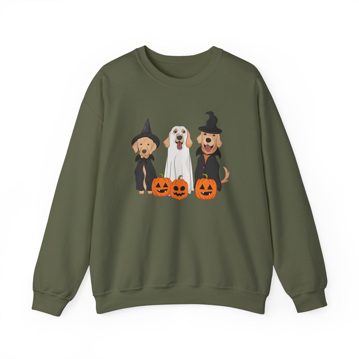 Halloween Witch dogs & a cute ghost T-shirt